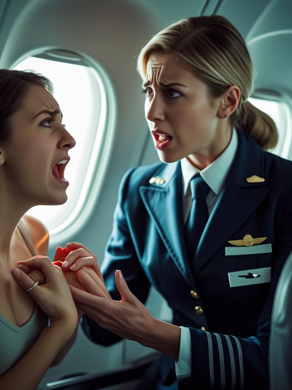 annoying honeymoon couple on plane